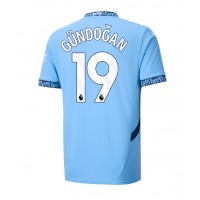 Camisa de Futebol Manchester City Ilkay Gundogan #19 Equipamento Principal 2024-25 Manga Curta